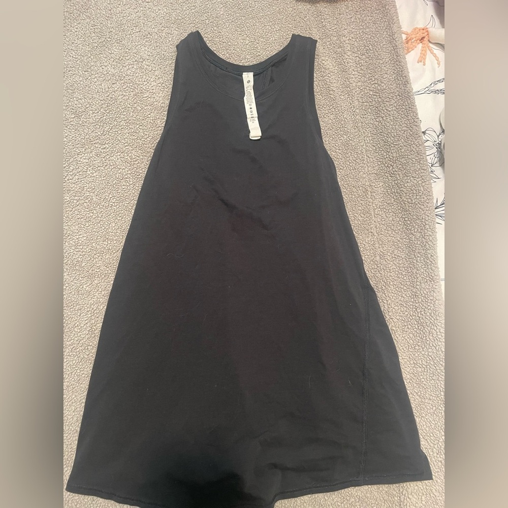 Lululemon Athletica Black Sleeveless Polo Tank Top